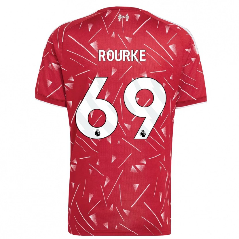 Danxen Criança Camisola Fidel O'rourke #69 Branco Vermelho Principal 2026/27 Camisa