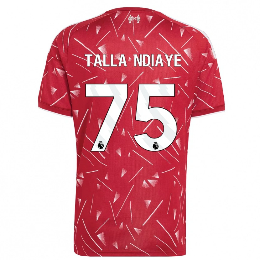 Danxen Criança Camisola Mor Talla Ndiaye #75 Branco Vermelho Principal 2026/27 Camisa