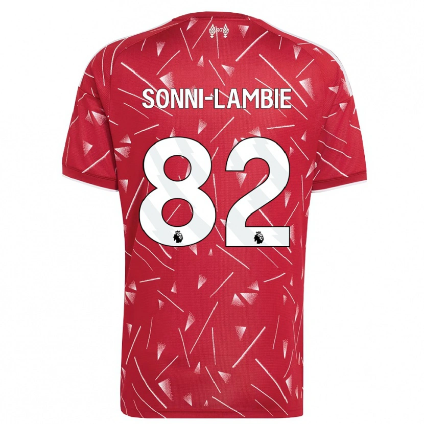 Danxen Criança Camisola Joshua Sonni-Lambie #82 Branco Vermelho Principal 2026/27 Camisa