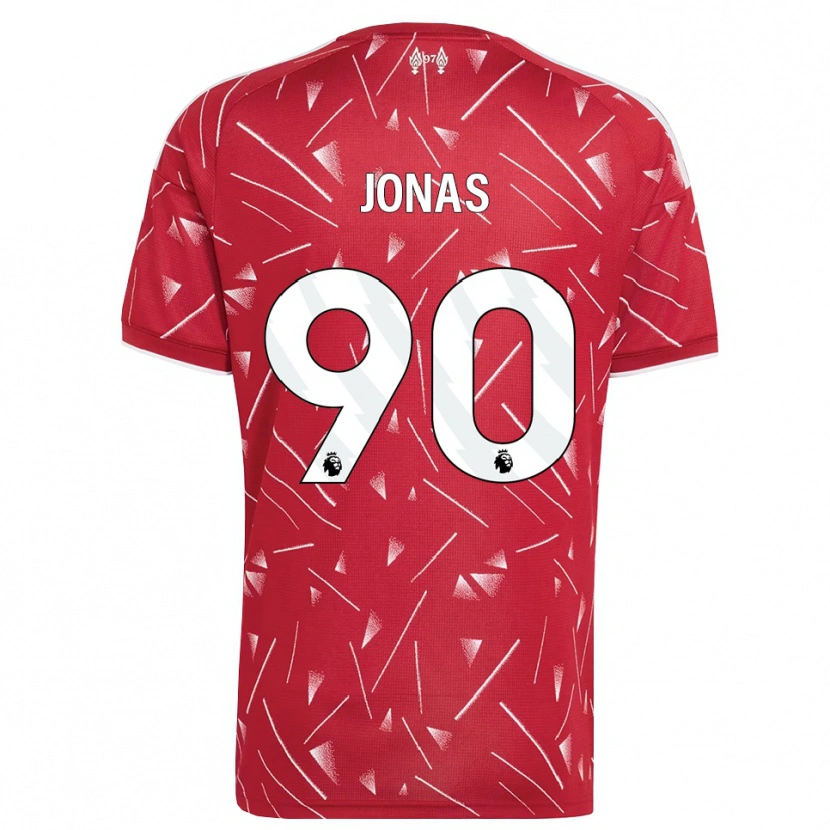 Danxen Criança Camisola Lee Jonas #90 Branco Vermelho Principal 2026/27 Camisa