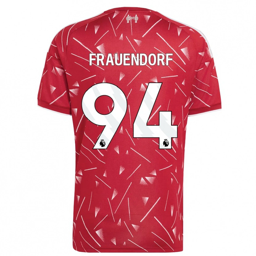 Danxen Criança Camisola Melkamu Frauendorf #94 Branco Vermelho Principal 2026/27 Camisa