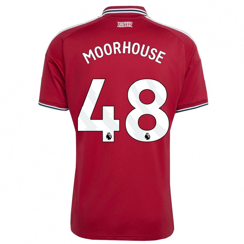 Danxen Criança Camisola Jack Moorhouse #48 Vermelho Amarelo Branco Principal 2026/27 Camisa