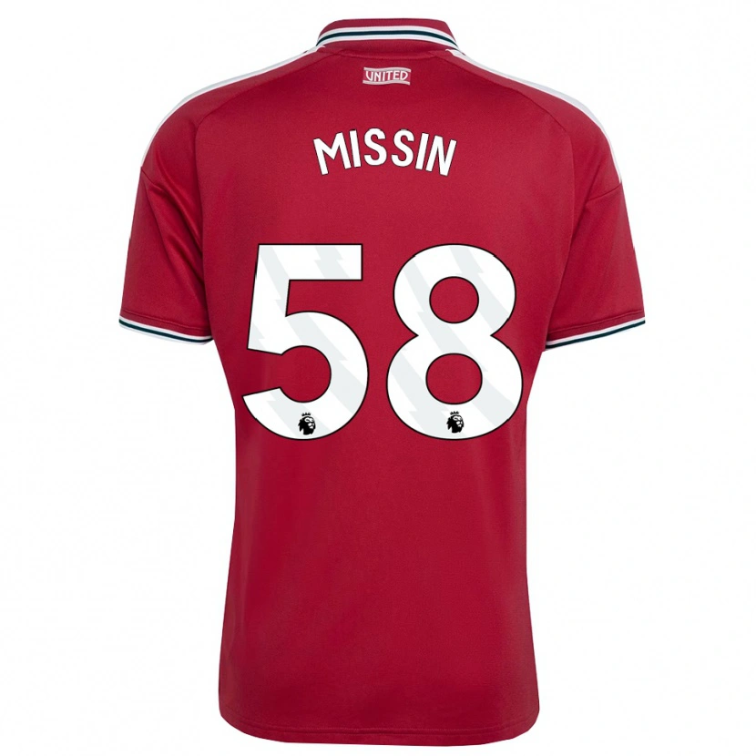 Danxen Criança Camisola Ashton Missin #58 Vermelho Amarelo Branco Principal 2026/27 Camisa