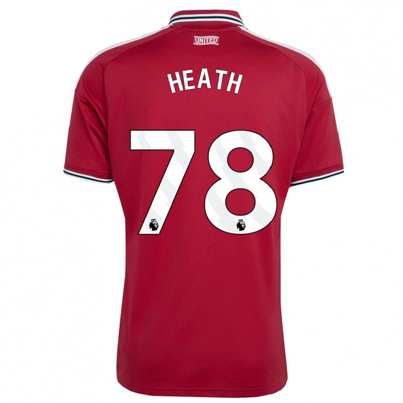 Danxen Criança Camisola Fred Heath #78 Vermelho Amarelo Branco Principal 2026/27 Camisa