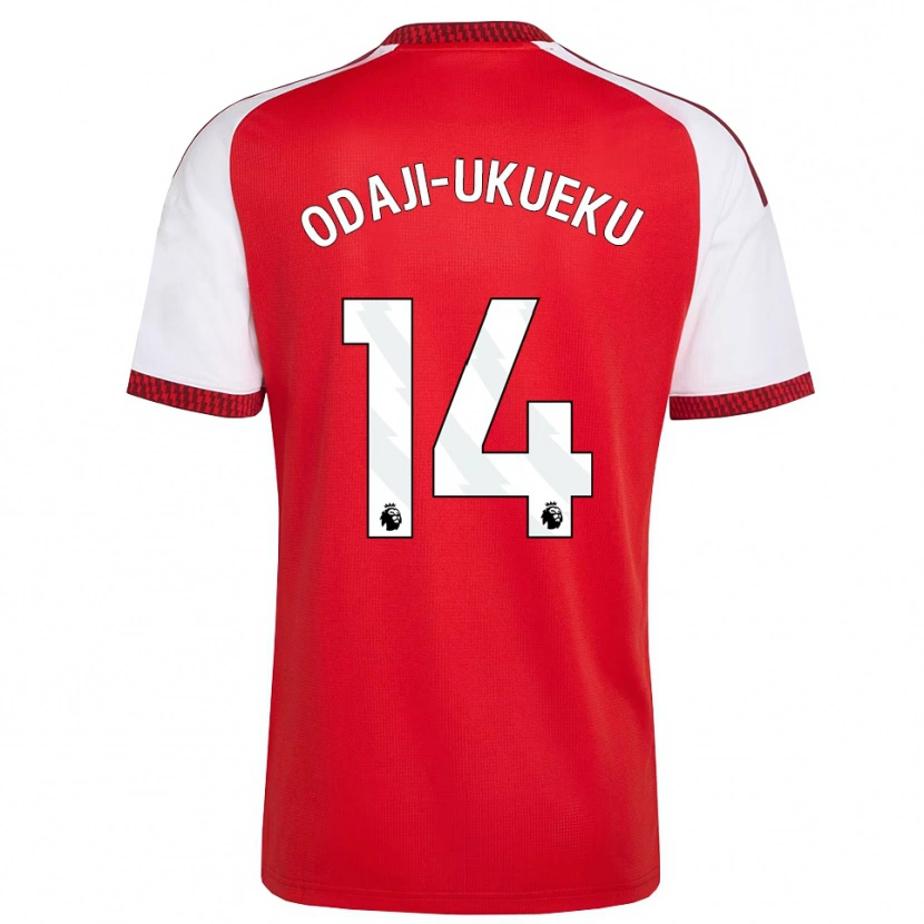 Danxen Criança Camisola Theo Odaji-Ukueku #14 Vermelho Branco Preto Principal 2026/27 Camisa