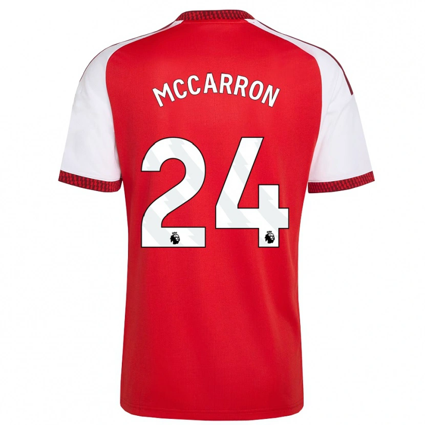 Danxen Criança Camisola Daniel Mccarron #24 Vermelho Branco Preto Principal 2026/27 Camisa