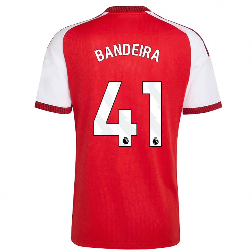 Danxen Criança Camisola Mauro Bandeira #41 Vermelho Branco Preto Principal 2026/27 Camisa