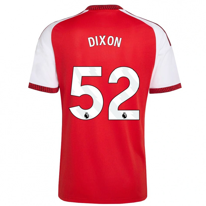 Danxen Criança Camisola Jaden Dixon #52 Vermelho Branco Preto Principal 2026/27 Camisa
