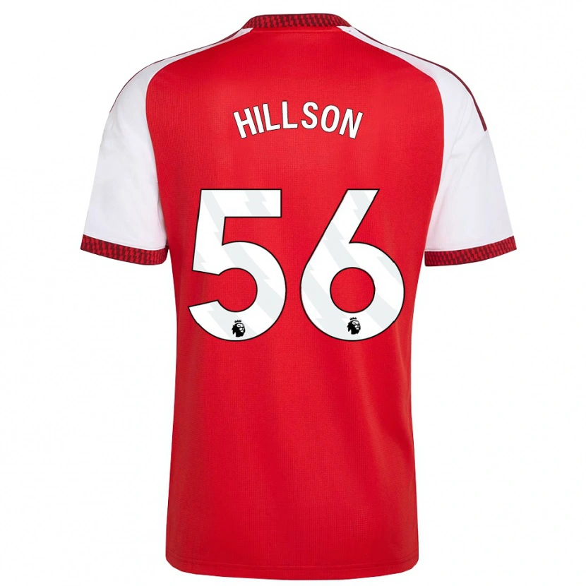 Danxen Criança Camisola James Hillson #56 Vermelho Branco Preto Principal 2026/27 Camisa