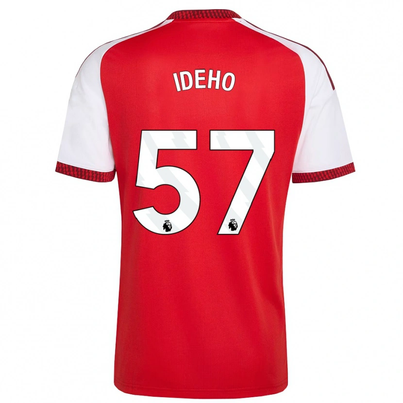 Danxen Criança Camisola Joel Ideho #57 Vermelho Branco Preto Principal 2026/27 Camisa