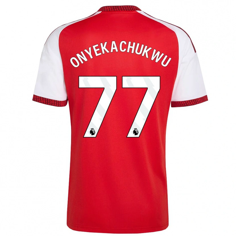 Danxen Criança Camisola Samuel Onyekachukwu #77 Vermelho Branco Preto Principal 2026/27 Camisa