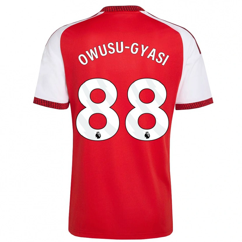 Danxen Criança Camisola Abraham Owusu-Gyasi #88 Vermelho Branco Preto Principal 2026/27 Camisa
