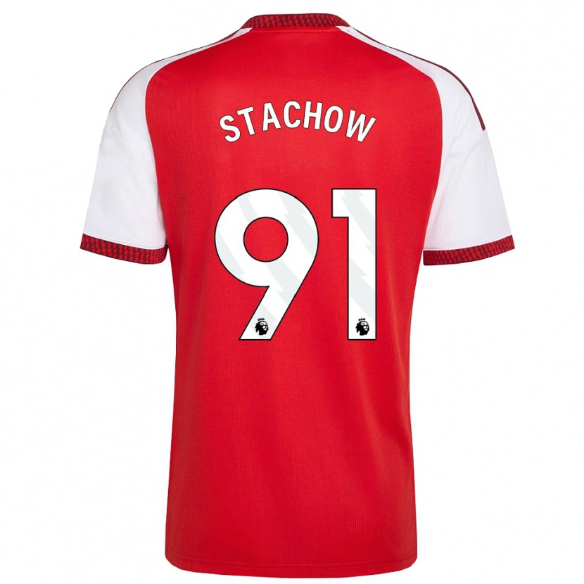 Danxen Criança Camisola Patrick Stachow #91 Vermelho Branco Preto Principal 2026/27 Camisa