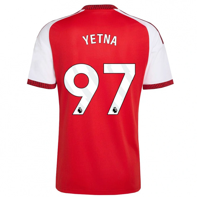 Danxen Criança Camisola Mikael Yetna #97 Vermelho Branco Preto Principal 2026/27 Camisa