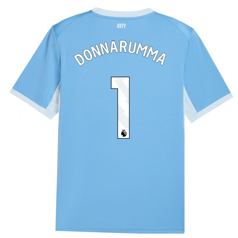 Danxen Criança Camisola Gianluigi Donnarumma #1 Lightskyblue Branco Principal 2026/27 Camisa