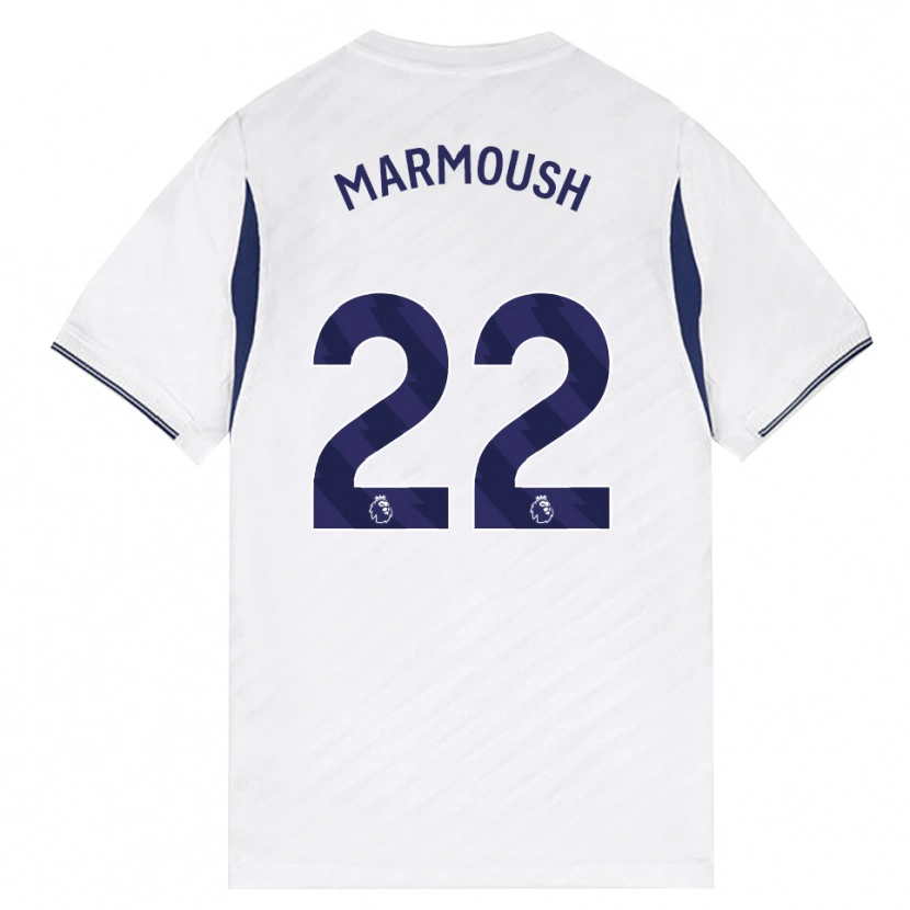 Danxen Criança Camisola Omar Marmoush #22 Branco Vermelho Roxo Principal 2026/27 Camisa