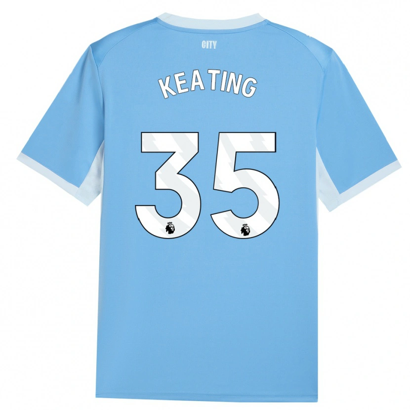 Danxen Criança Camisola Khiara Keating #35 Lightskyblue Branco Principal 2026/27 Camisa