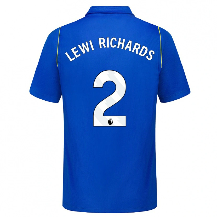 Danxen Criança Camisola Lewi Richards #2 Azul Amarelo Principal 2026/27 Camisa