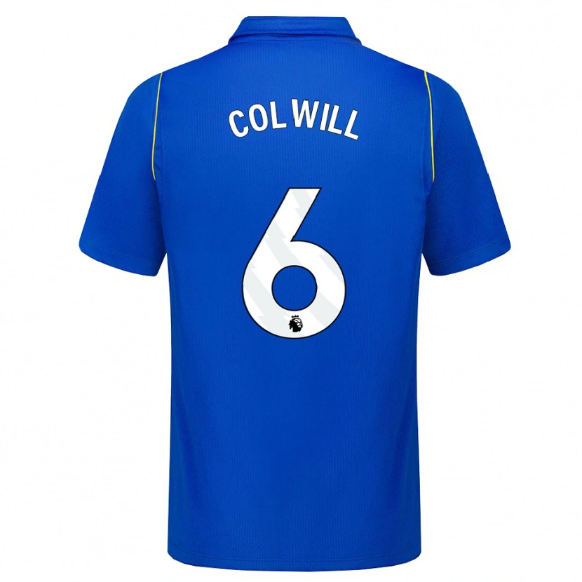 Danxen Criança Camisola Levi Colwill #6 Azul Amarelo Principal 2026/27 Camisa
