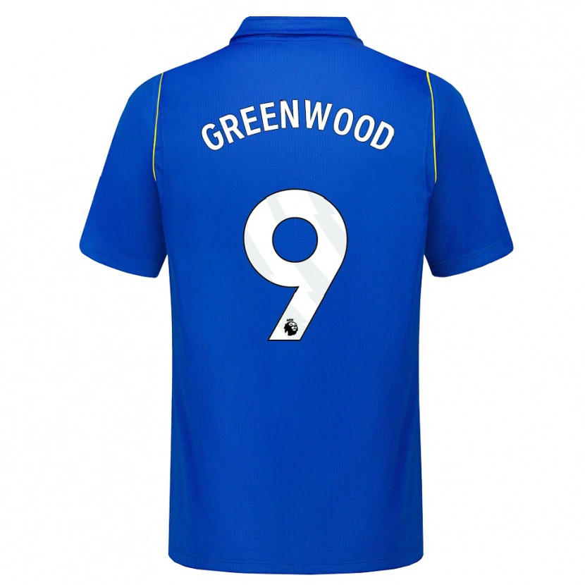 Danxen Criança Camisola Jashayde Greenwood #9 Azul Amarelo Principal 2026/27 Camisa