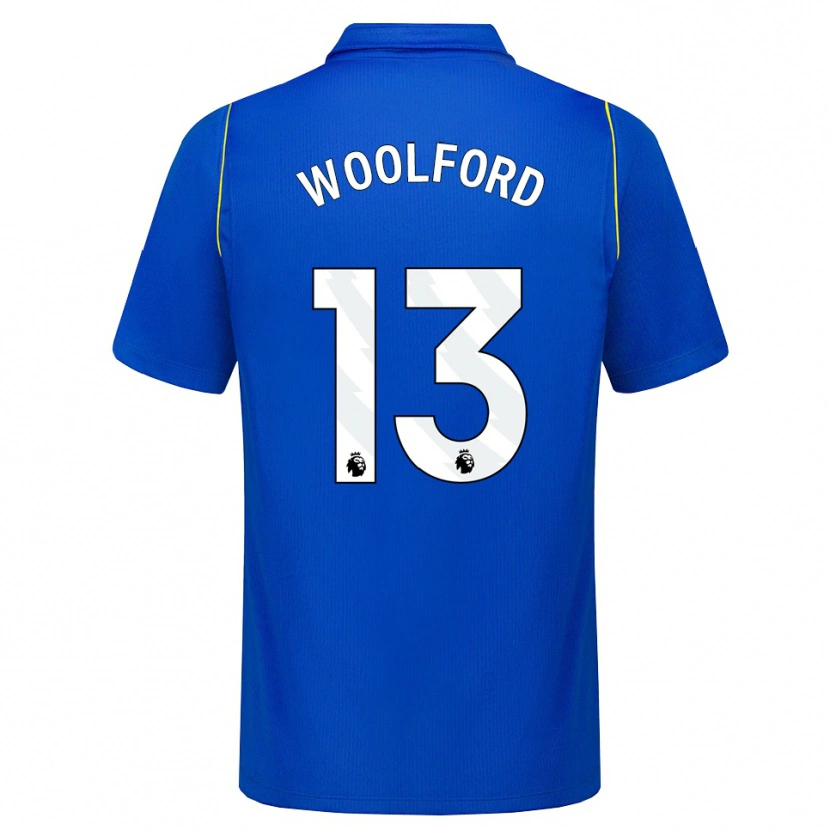 Danxen Criança Camisola Aaron Woolford #13 Azul Amarelo Principal 2026/27 Camisa
