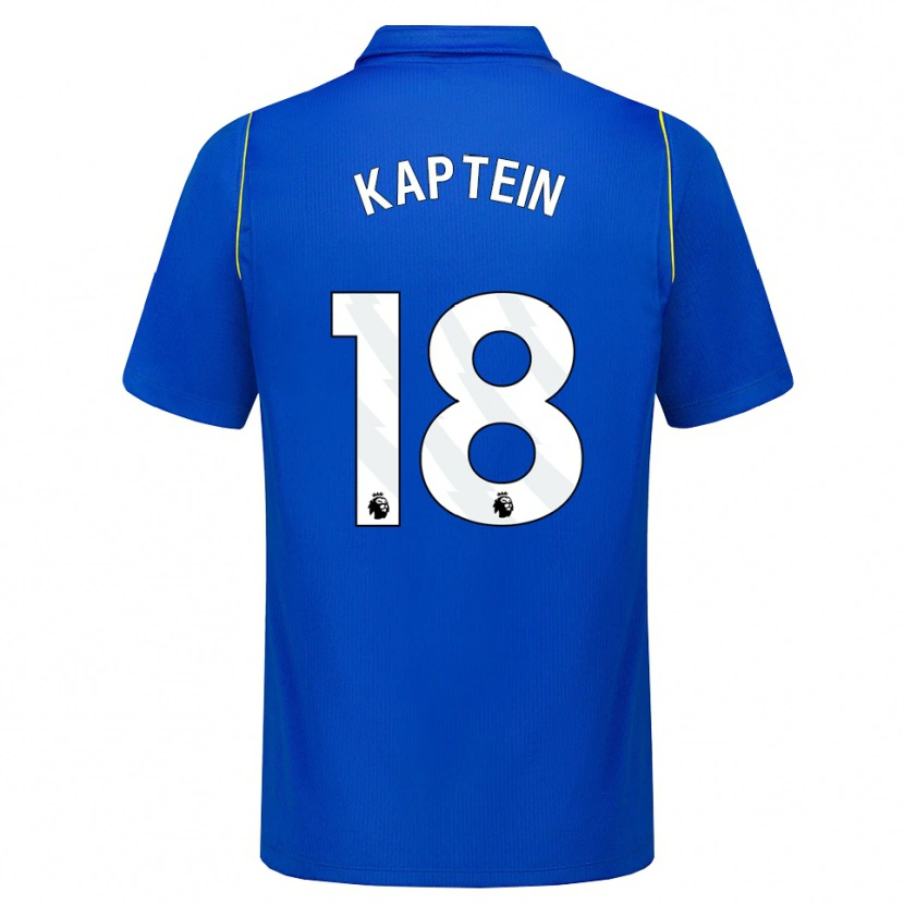 Danxen Criança Camisola Wieke Kaptein #18 Azul Amarelo Principal 2026/27 Camisa