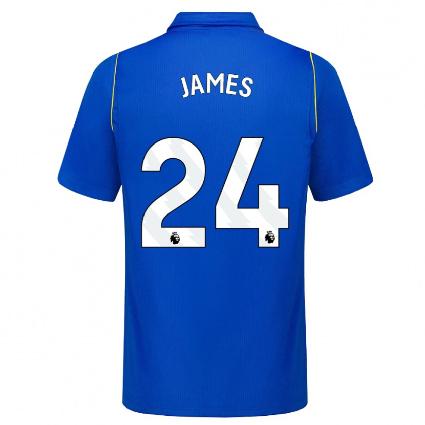 Danxen Criança Camisola Reece James #24 Azul Amarelo Principal 2026/27 Camisa