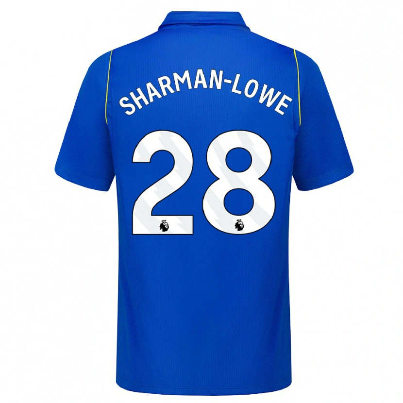 Danxen Criança Camisola Teddy Sharman-Lowe #28 Azul Amarelo Principal 2026/27 Camisa