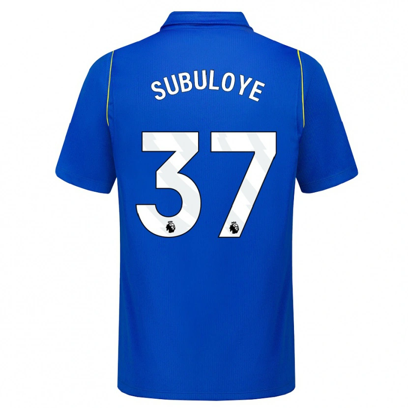Danxen Criança Camisola Olutayo Subuloye #37 Azul Amarelo Principal 2026/27 Camisa