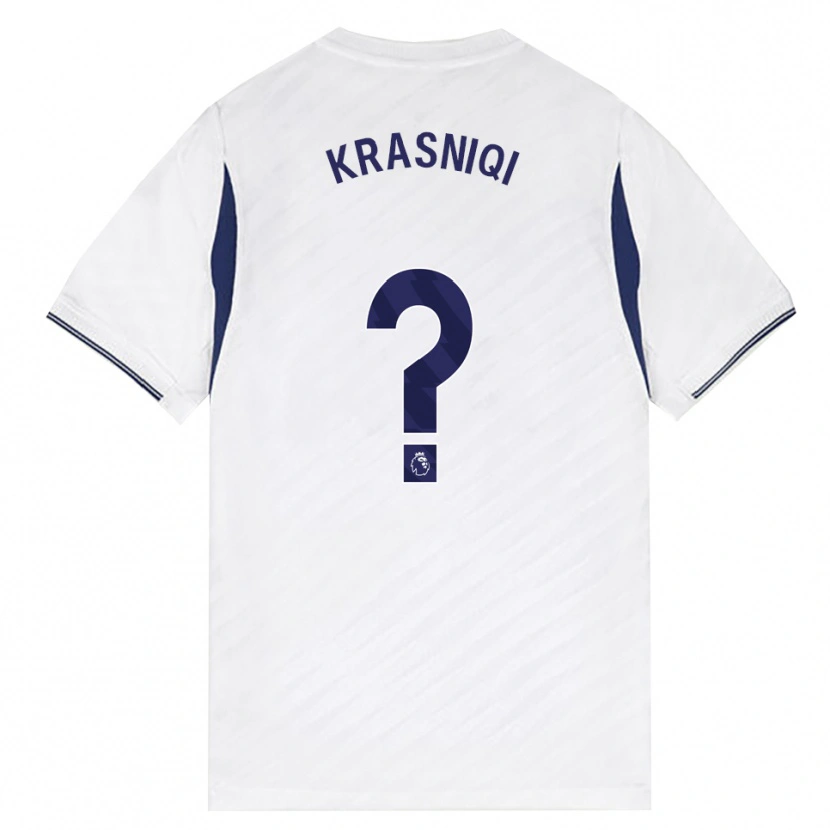 Danxen Criança Camisola Elliot Krasniqi #0 Branco Vermelho Roxo Principal 2026/27 Camisa