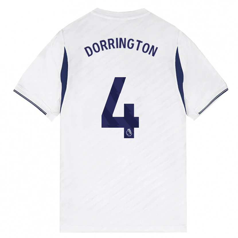 Danxen Criança Camisola Alfie Dorrington #4 Branco Vermelho Roxo Principal 2026/27 Camisa