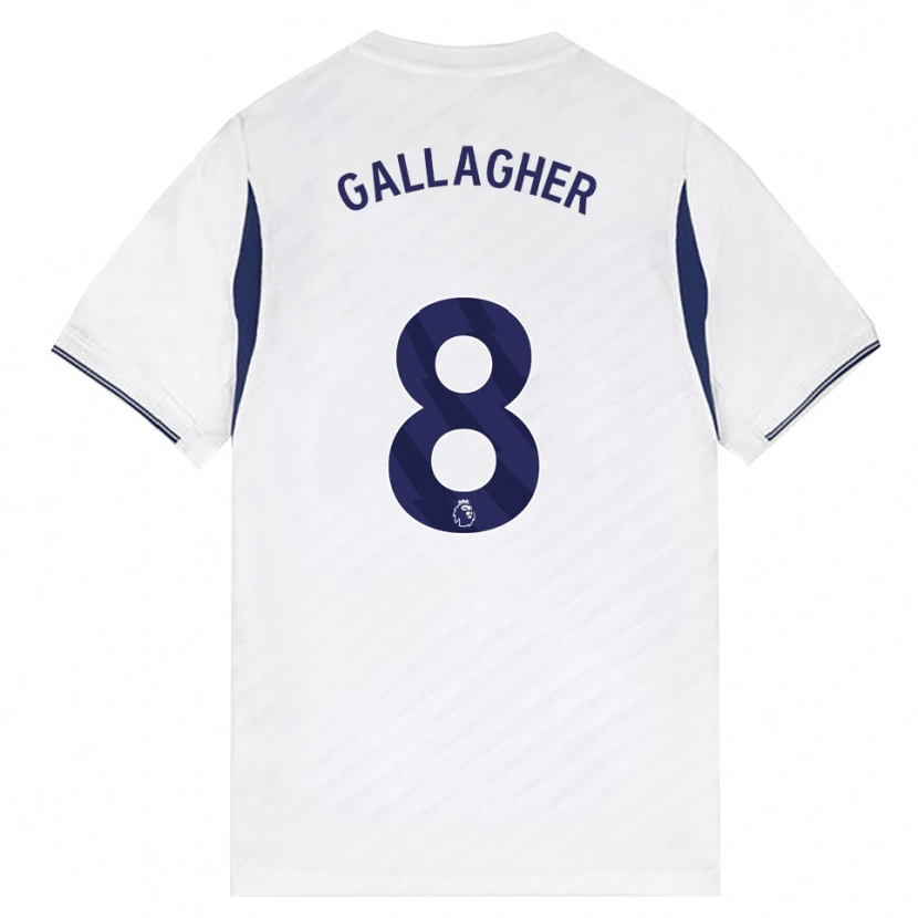 Danxen Criança Camisola Conor Gallagher #8 Branco Vermelho Roxo Principal 2026/27 Camisa