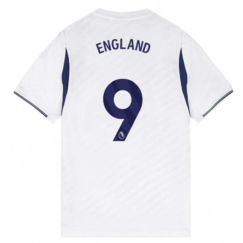 Danxen Criança Camisola Bethany England #9 Branco Vermelho Roxo Principal 2026/27 Camisa