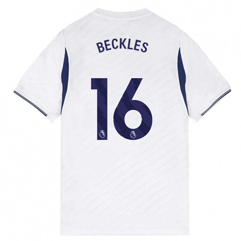 Danxen Criança Camisola Zion Beckles #16 Branco Vermelho Roxo Principal 2026/27 Camisa
