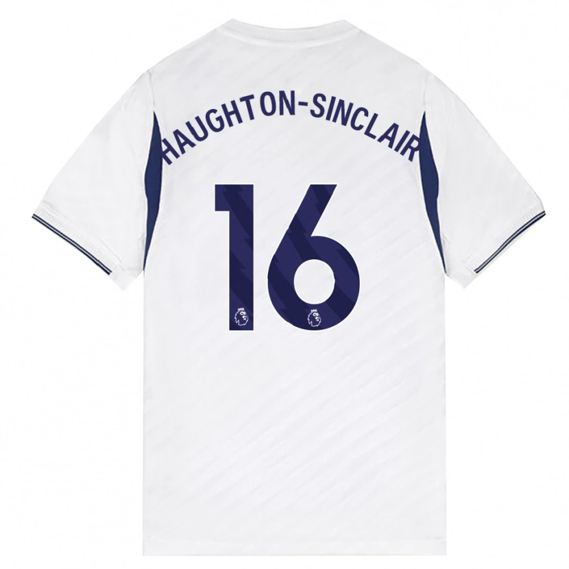 Danxen Criança Camisola Ashiah Haughton-Sinclair #16 Branco Vermelho Roxo Principal 2026/27 Camisa