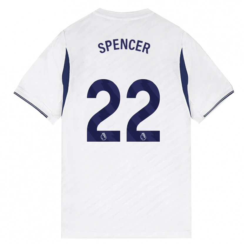 Danxen Criança Camisola Rebecca Spencer #22 Branco Vermelho Roxo Principal 2026/27 Camisa