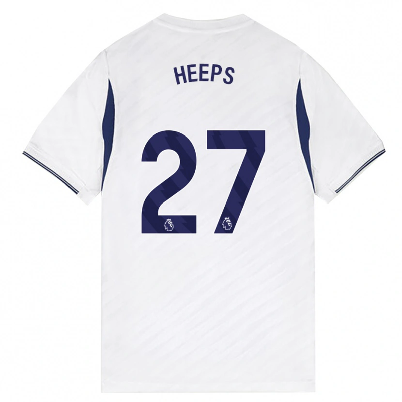 Danxen Criança Camisola Eleanor Heeps #27 Branco Vermelho Roxo Principal 2026/27 Camisa