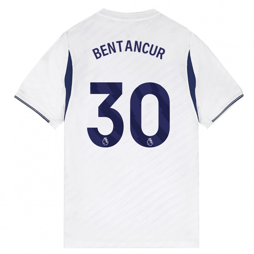 Danxen Criança Camisola Rodrigo Bentancur #30 Branco Vermelho Roxo Principal 2026/27 Camisa