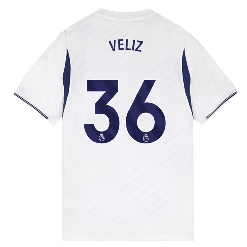 Danxen Criança Camisola Alejo Véliz #36 Branco Vermelho Roxo Principal 2026/27 Camisa