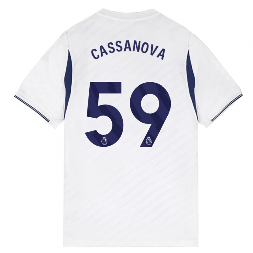 Danxen Criança Camisola Dante Cassanova #59 Branco Vermelho Roxo Principal 2026/27 Camisa