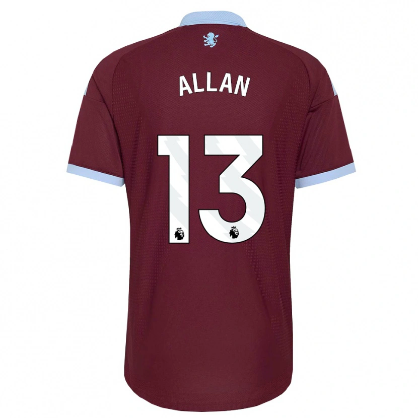 Danxen Criança Camisola Jack Allan #13 Cornflowerblue Borgonha Principal 2026/27 Camisa