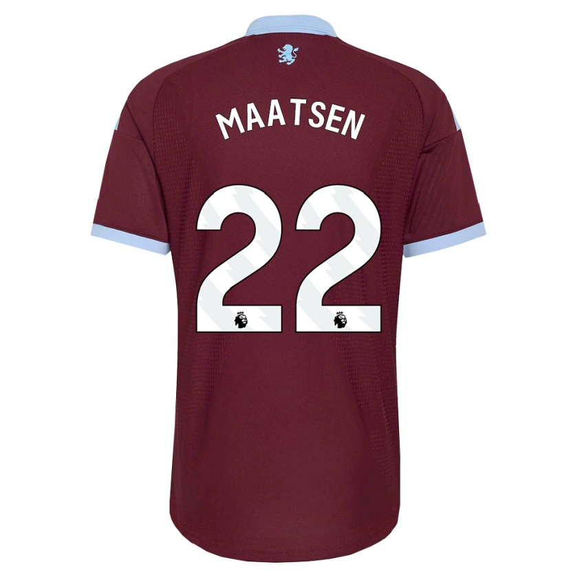 Danxen Criança Camisola Ian Maatsen #22 Cornflowerblue Borgonha Principal 2026/27 Camisa
