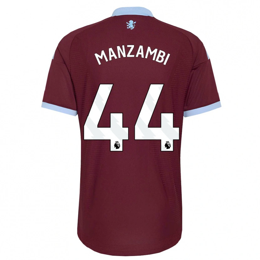 Danxen Criança Camisola Johan Manzambi #44 Cornflowerblue Borgonha Principal 2026/27 Camisa