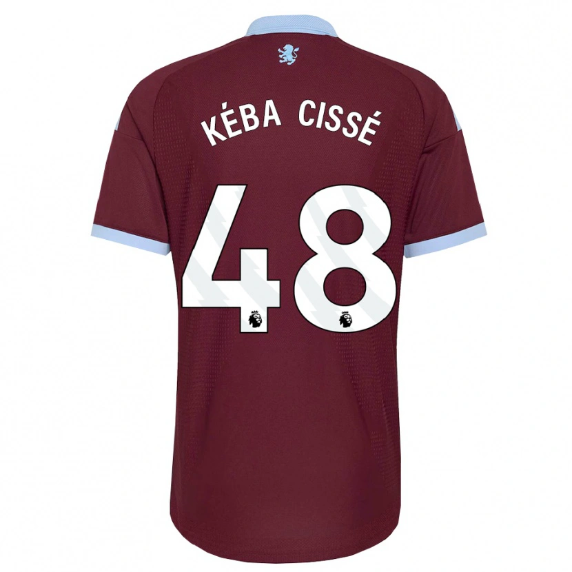 Danxen Criança Camisola Modou Kéba Cissé #48 Cornflowerblue Borgonha Principal 2026/27 Camisa