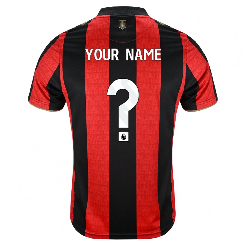 Danxen Criança Camisola Seu Nome #0 Goldenrod Vermelho Preto Principal 2026/27 Camisa
