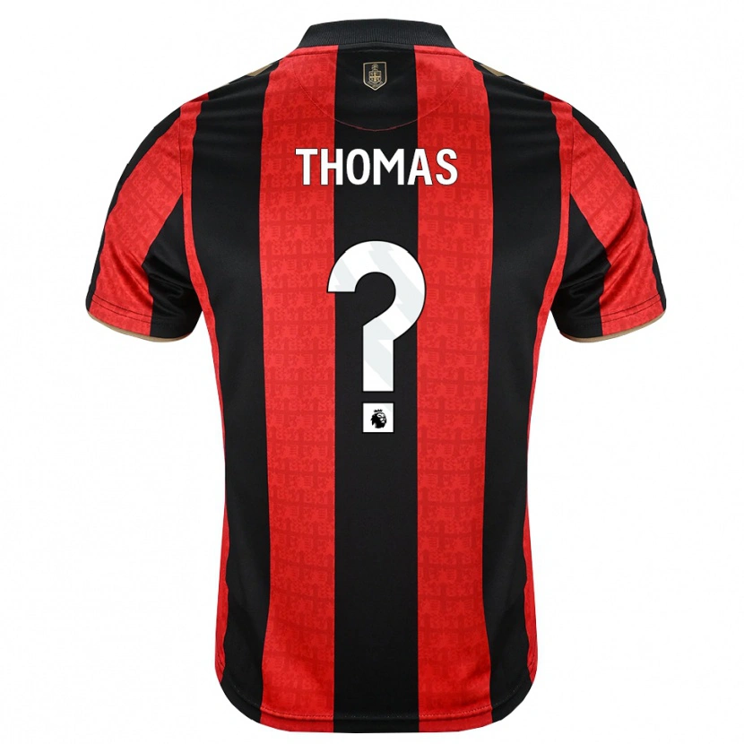 Danxen Criança Camisola Alfie Thomas #0 Goldenrod Vermelho Preto Principal 2026/27 Camisa