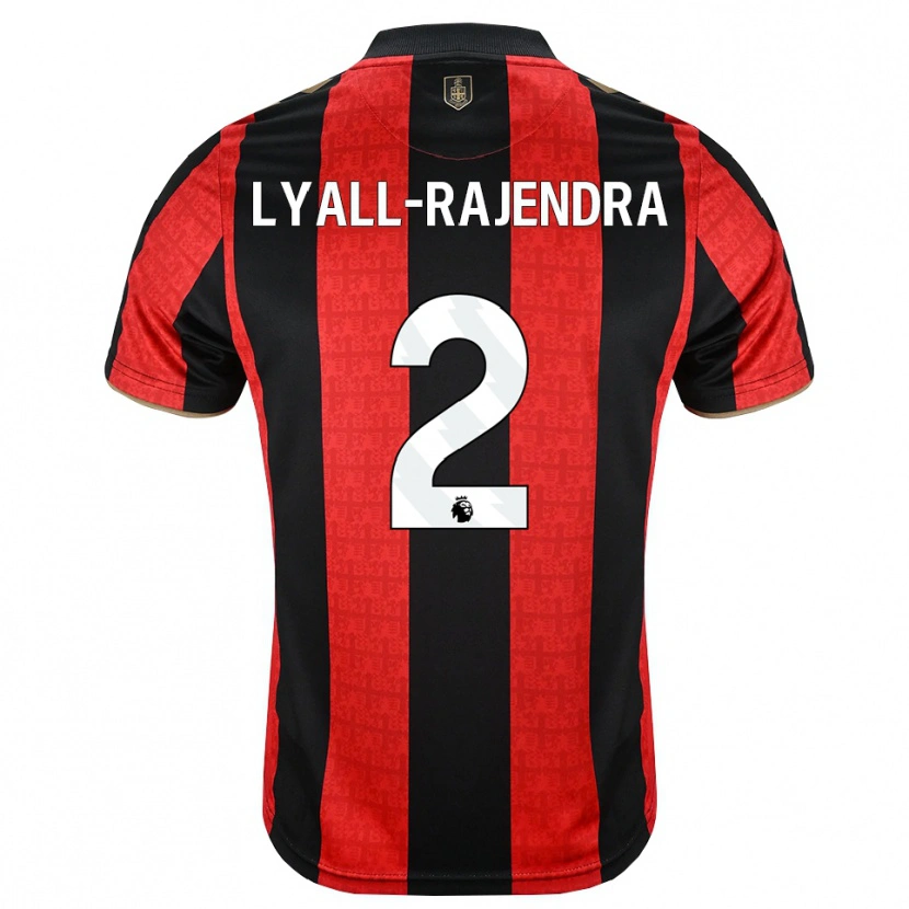 Danxen Criança Camisola Max Lyall-Rajendra #2 Goldenrod Vermelho Preto Principal 2026/27 Camisa