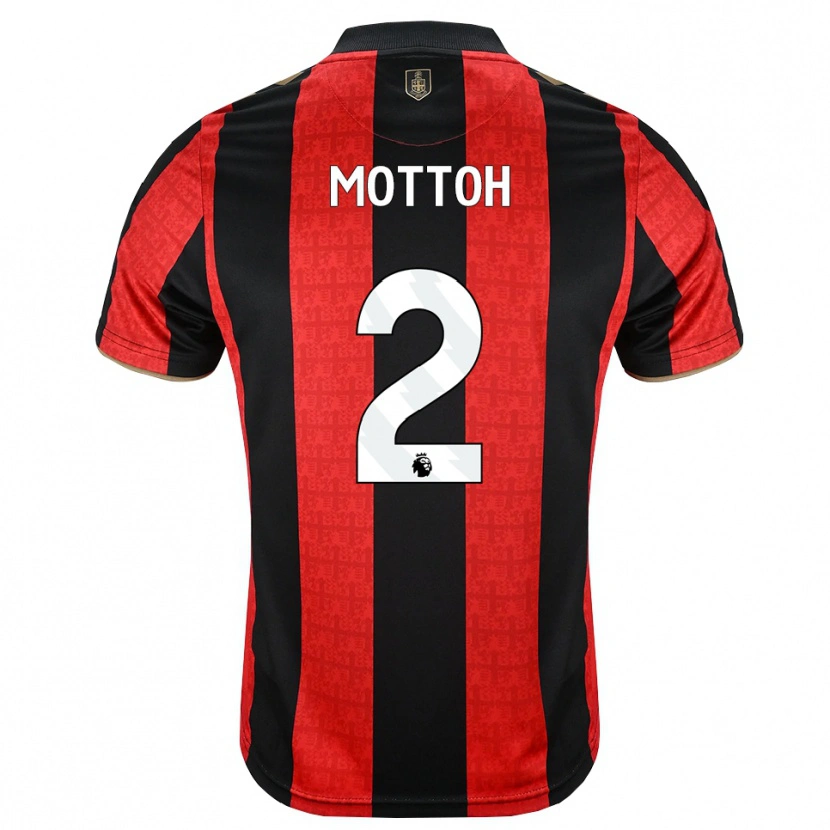 Danxen Criança Camisola Koby Mottoh #2 Goldenrod Vermelho Preto Principal 2026/27 Camisa