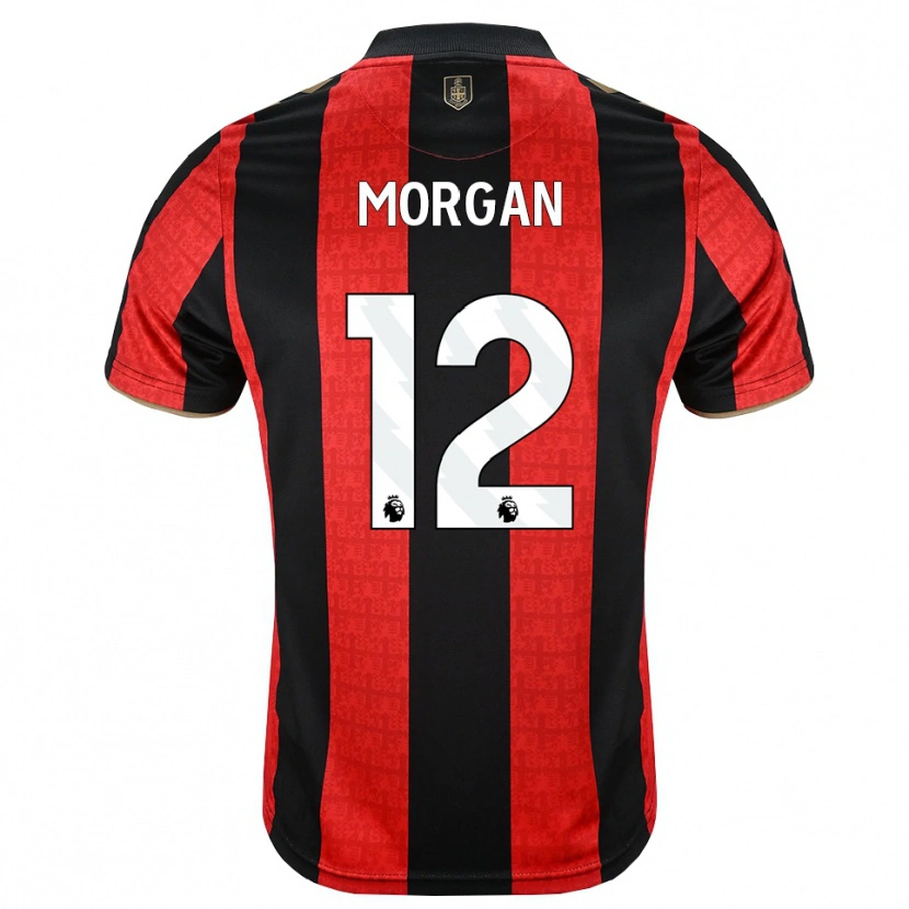 Danxen Criança Camisola Ollie Morgan #12 Goldenrod Vermelho Preto Principal 2026/27 Camisa