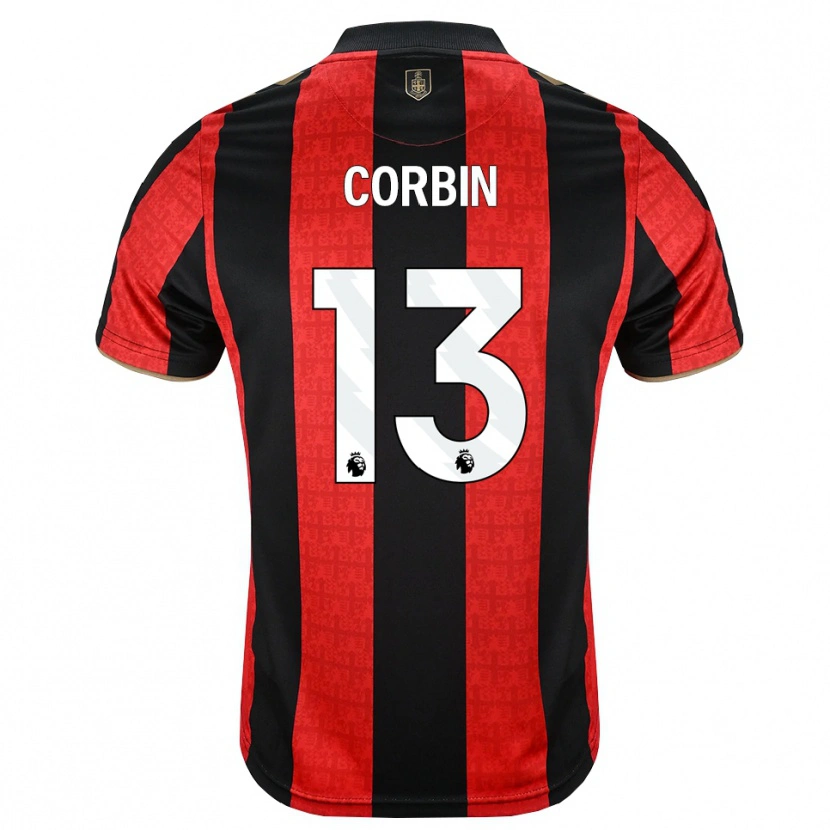 Danxen Criança Camisola Helen Corbin #13 Goldenrod Vermelho Preto Principal 2026/27 Camisa